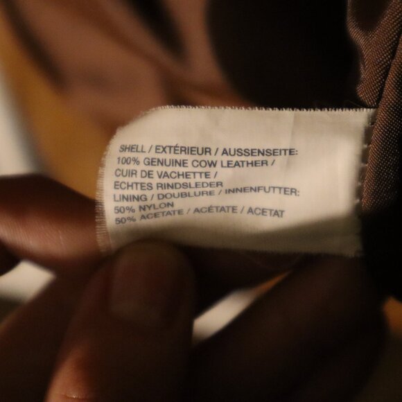 Vintage GAP Brown Fitted Leather Jacket - Women's - Picture 4 of 4